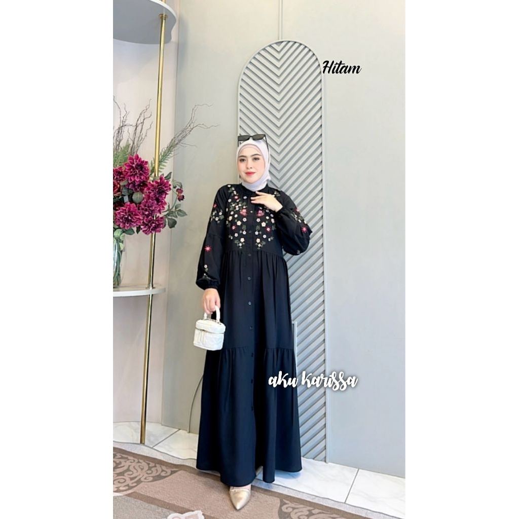Gamis bordir cantik nabila aku karissa
