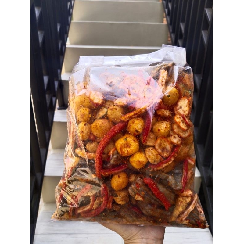 

Seblak Campur extra pedas daun jeruk isi 250gram