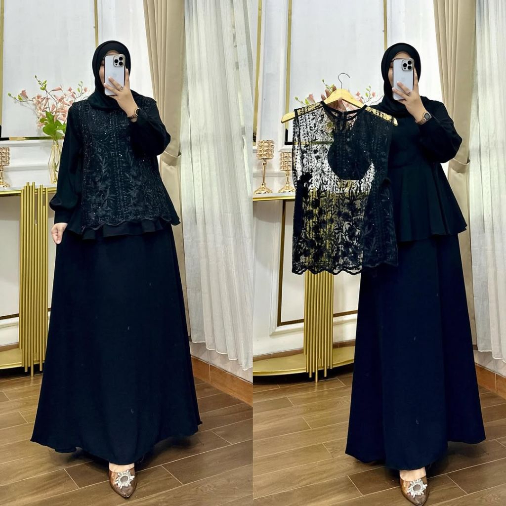 NAURA DRESS CERUTY BABYDOLL MIX BRUKAT