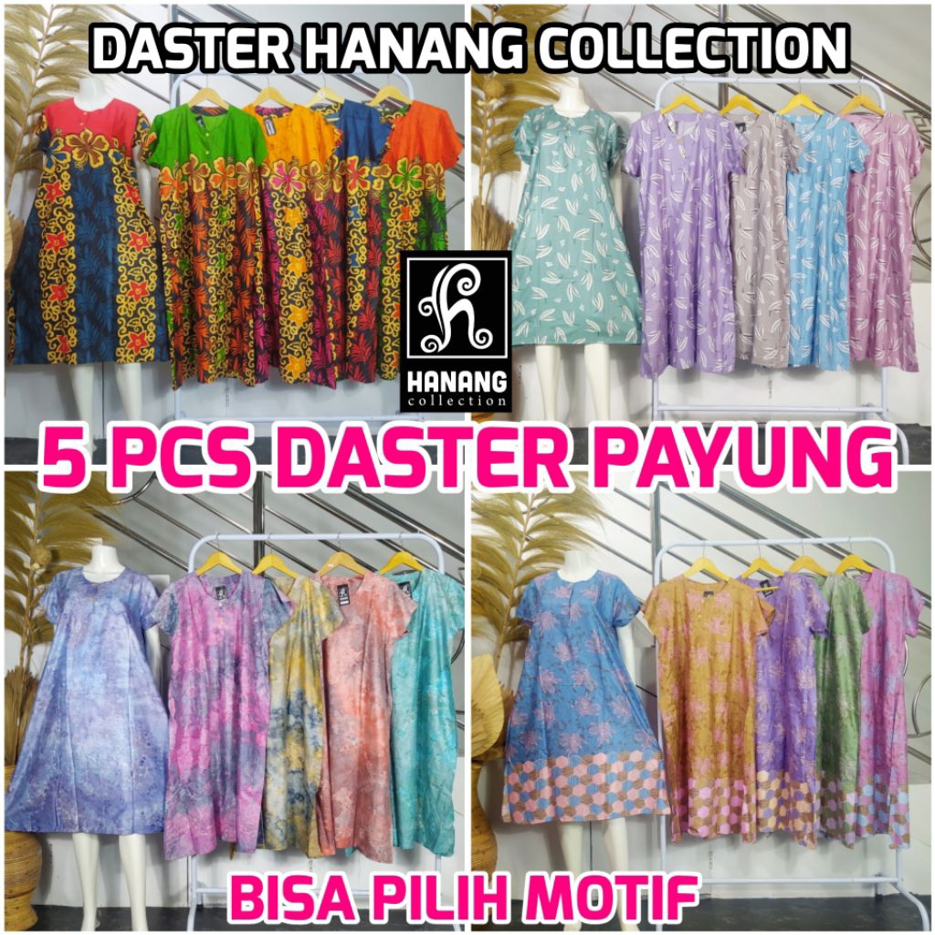 5 Pcs Daster Payung Busui Daster Hanang Collection Daster Viral Kekinian Daster Kekinian Terbaru Das