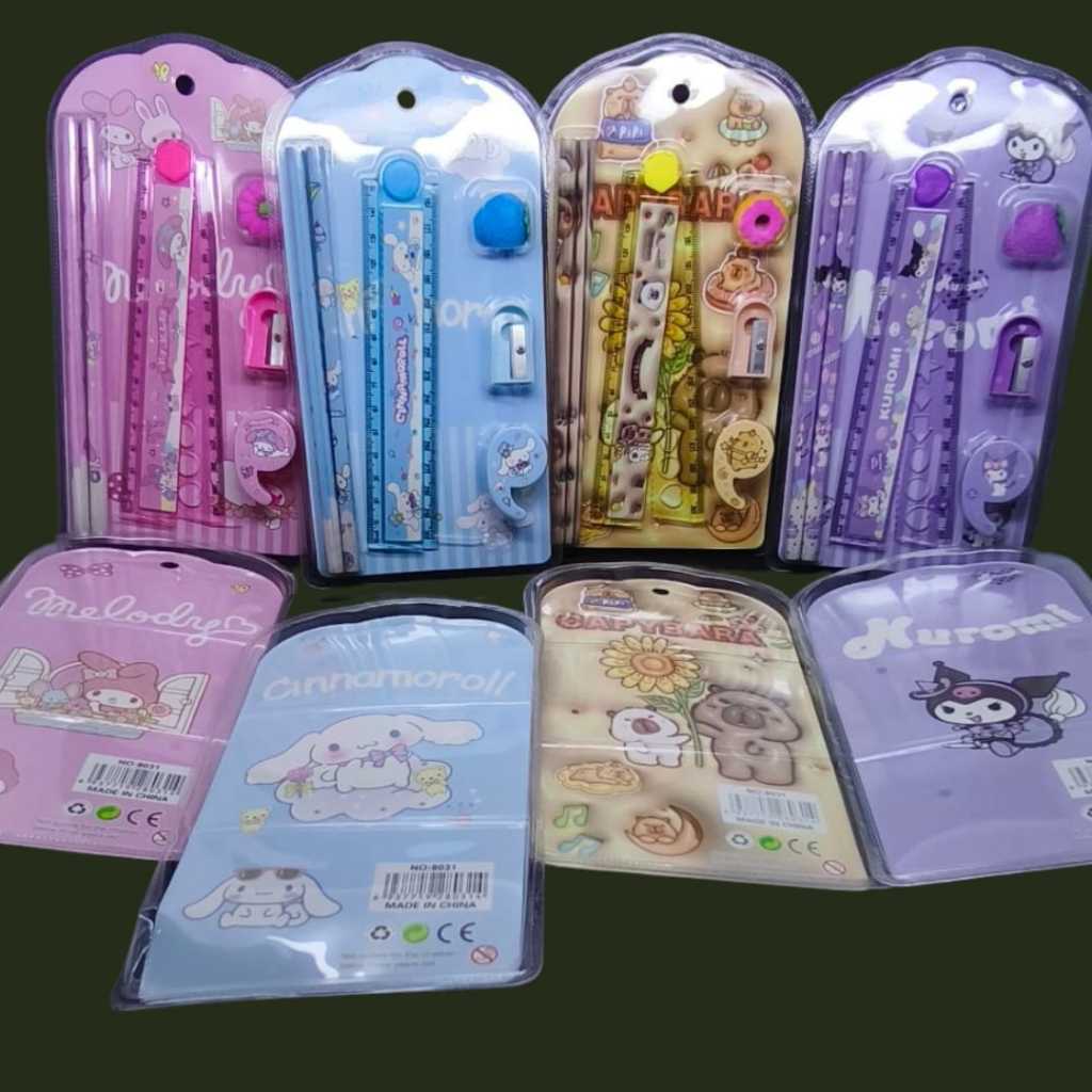 

STUDY SET FANCY - PAKET ALAT TULIS 5IN 1 KARAKTER ANAK ANAK