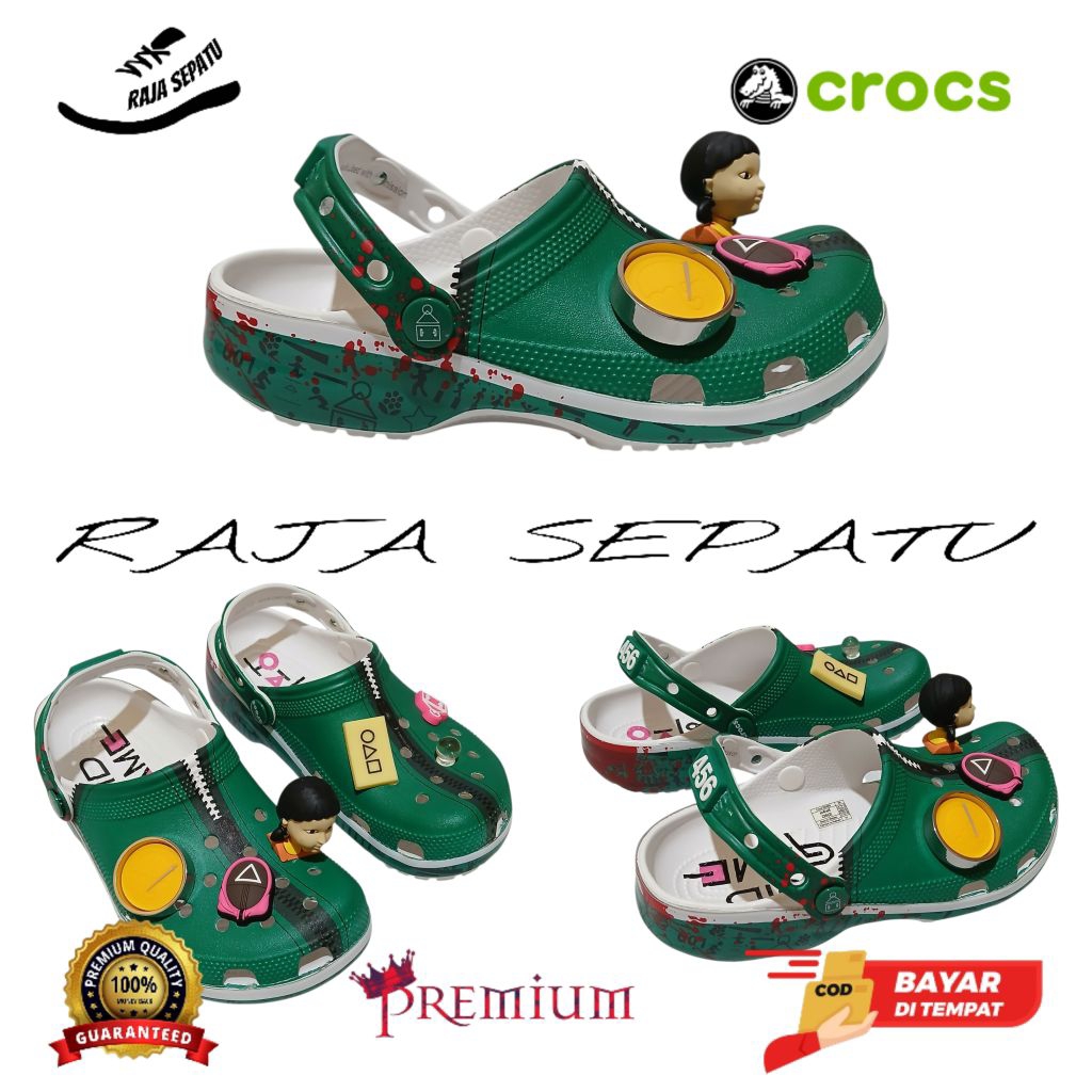 SANDAL CROCS CLASSIC SQUID GAME/SANDAL CROCS CHARACTER SQUID GAME/SANDAL CROCS SQUID GAME/SANDAL CRO