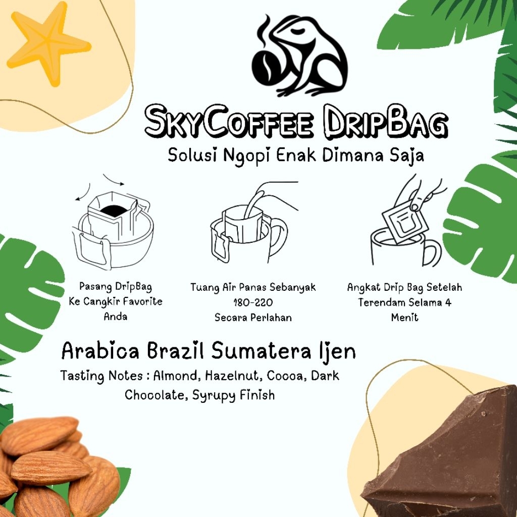 

DripBag Arabica Brazil Sumatera Ijen Lestari Specialty SkyCoffee