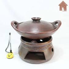Wajan Set Grabah Tanah Liat Ukuran 30Cm Ponggorengan Jawa Tradisional