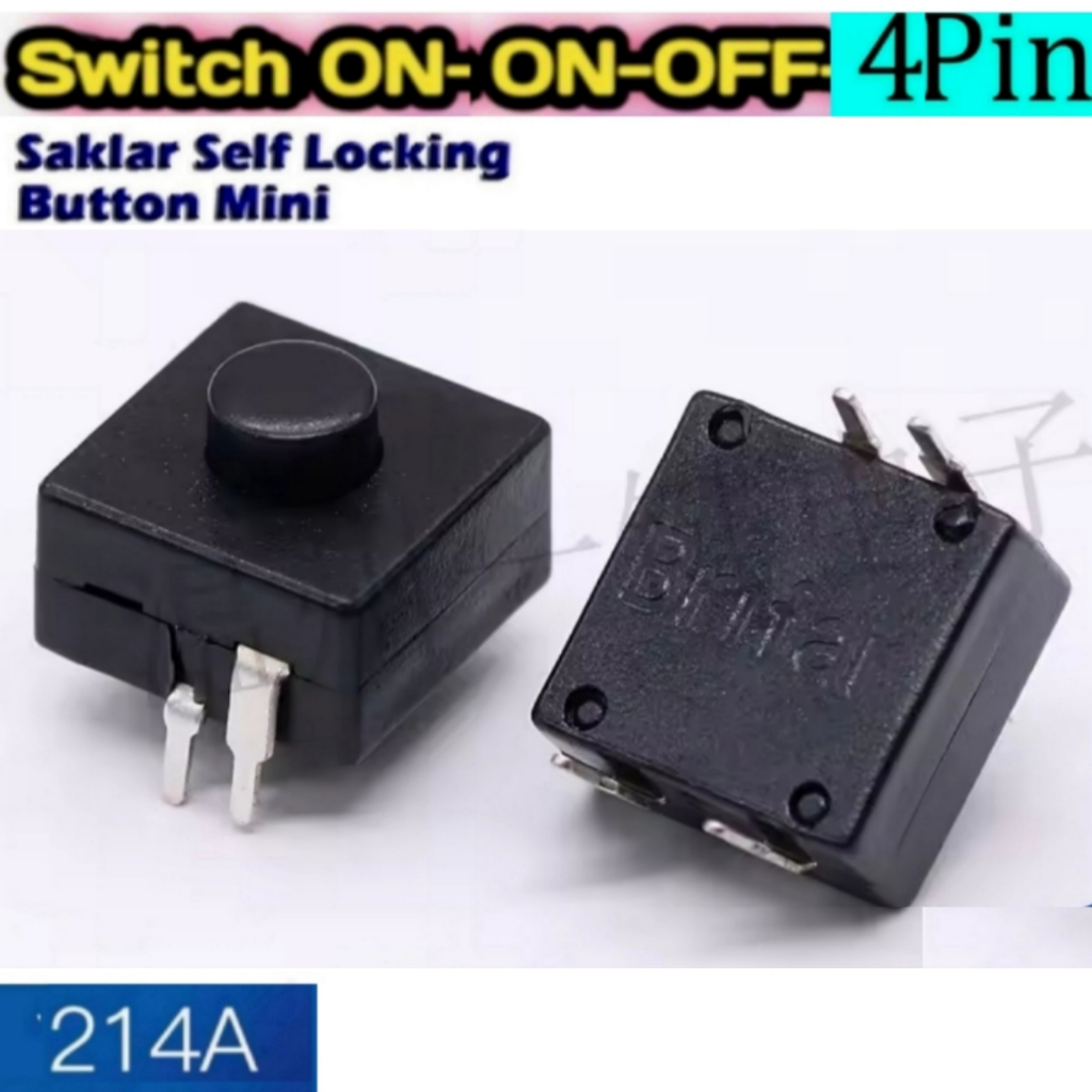 Saklar Senter ON ON OFF 4 Pin Switch