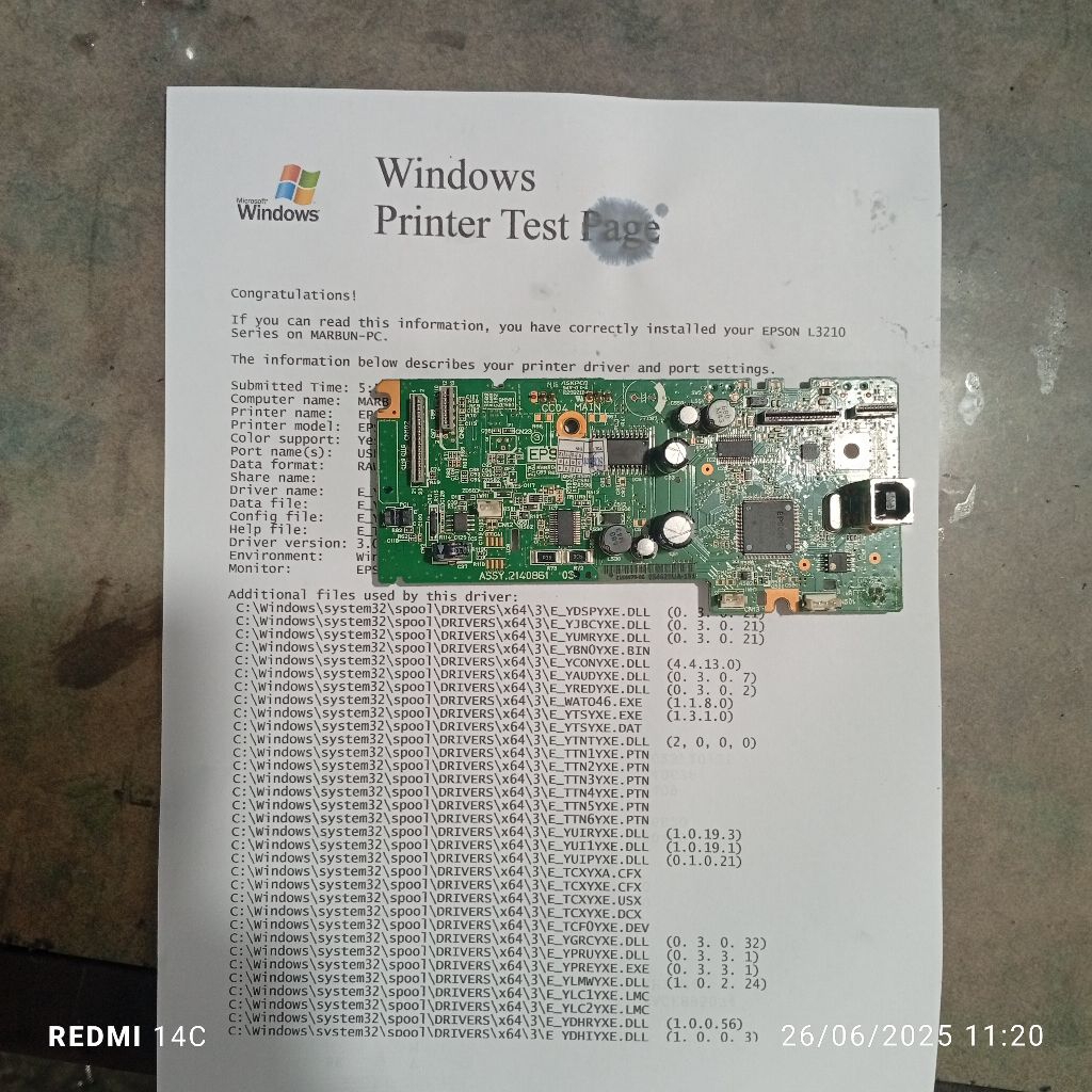 Mainboard epson l210 Second