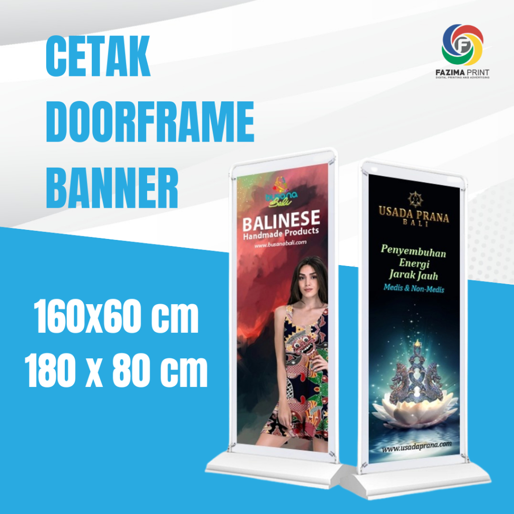 DoorFrame Banner / Stand Banner / Frame Stand Banner Besi - ALAS BESI, 60 X 160 | 80 x 180 cm