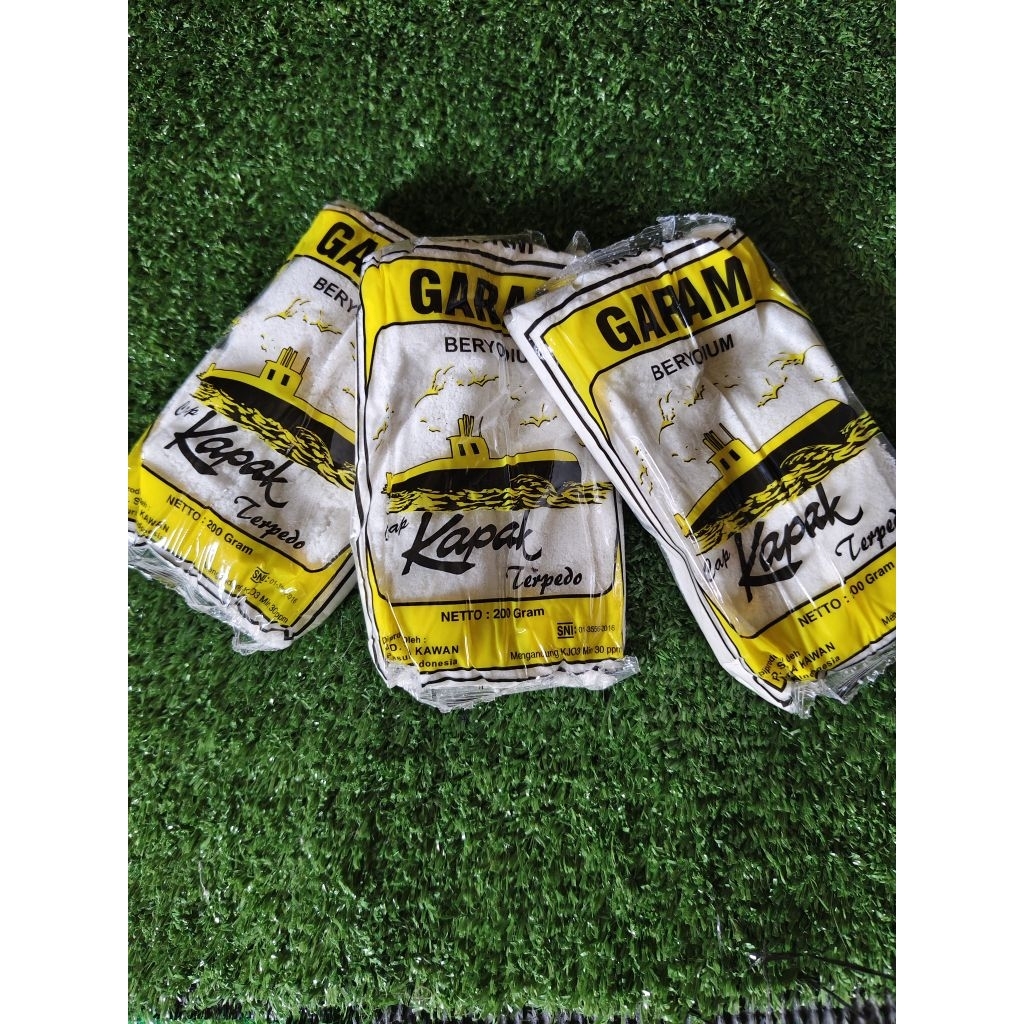

3 PCS Garam cap Kapal beryodium 200grm