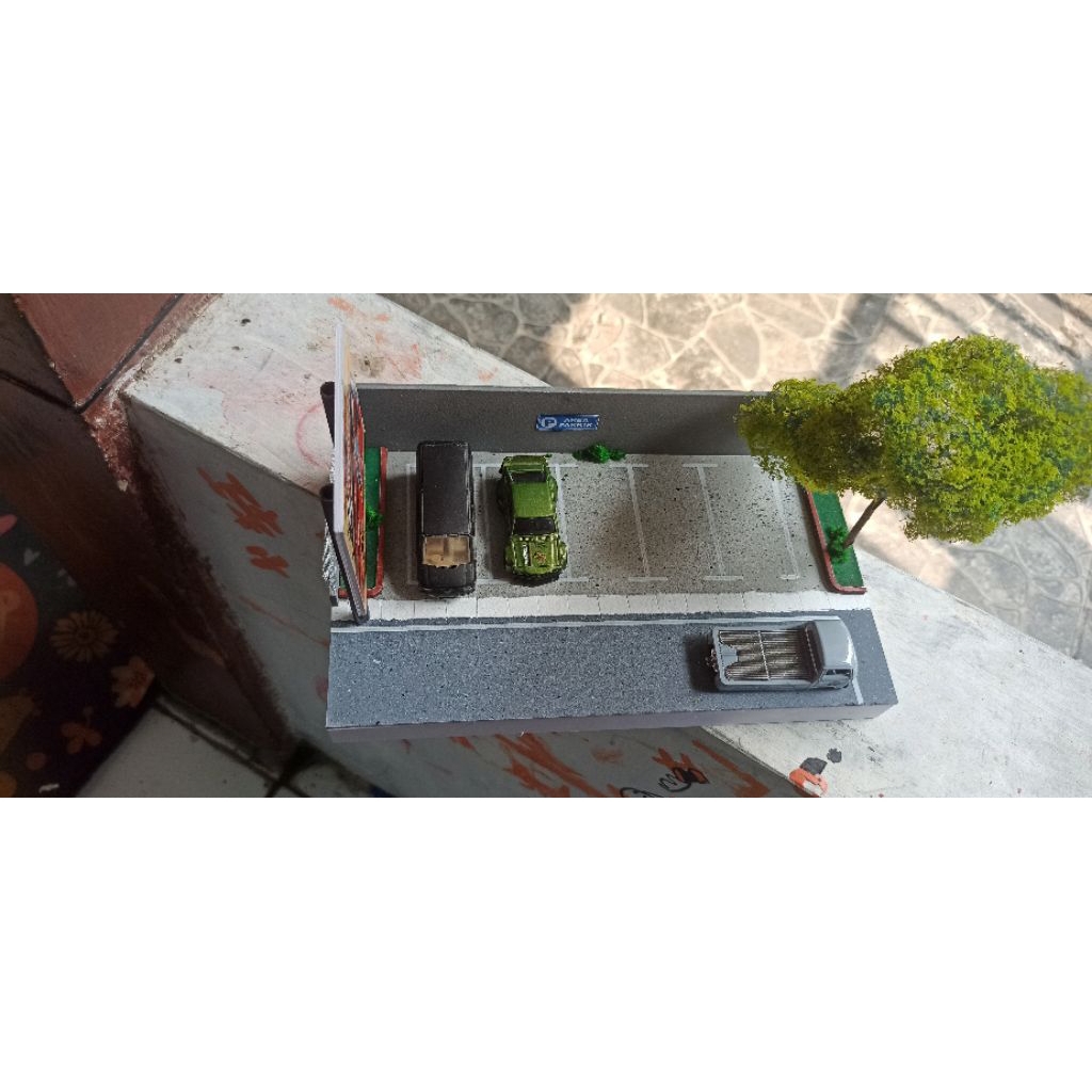 diorama parkiran