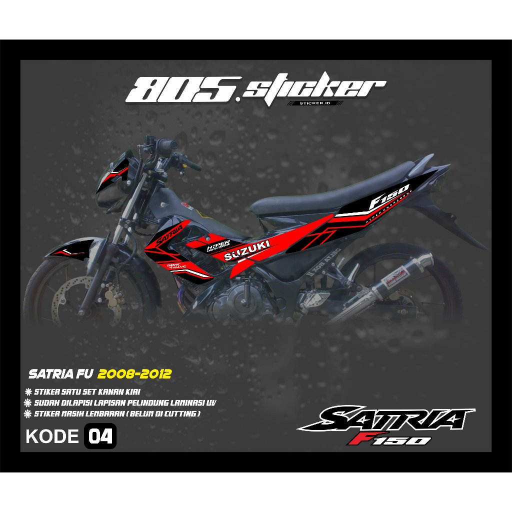 STRIPING SATRIA FU OLD/LAMA STIKER VARIASI FU F150/FU 2008-2012