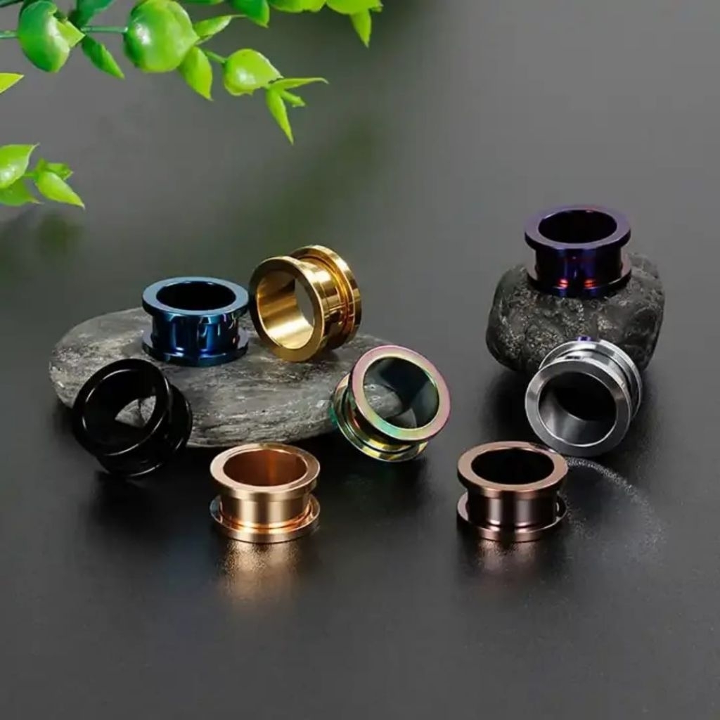 PIERCING STAINLESS / TINDIK PIERCING STAINLESS / EAR PLUG STAINLESS / ANTING TELINGA / TINDIK PLONG 