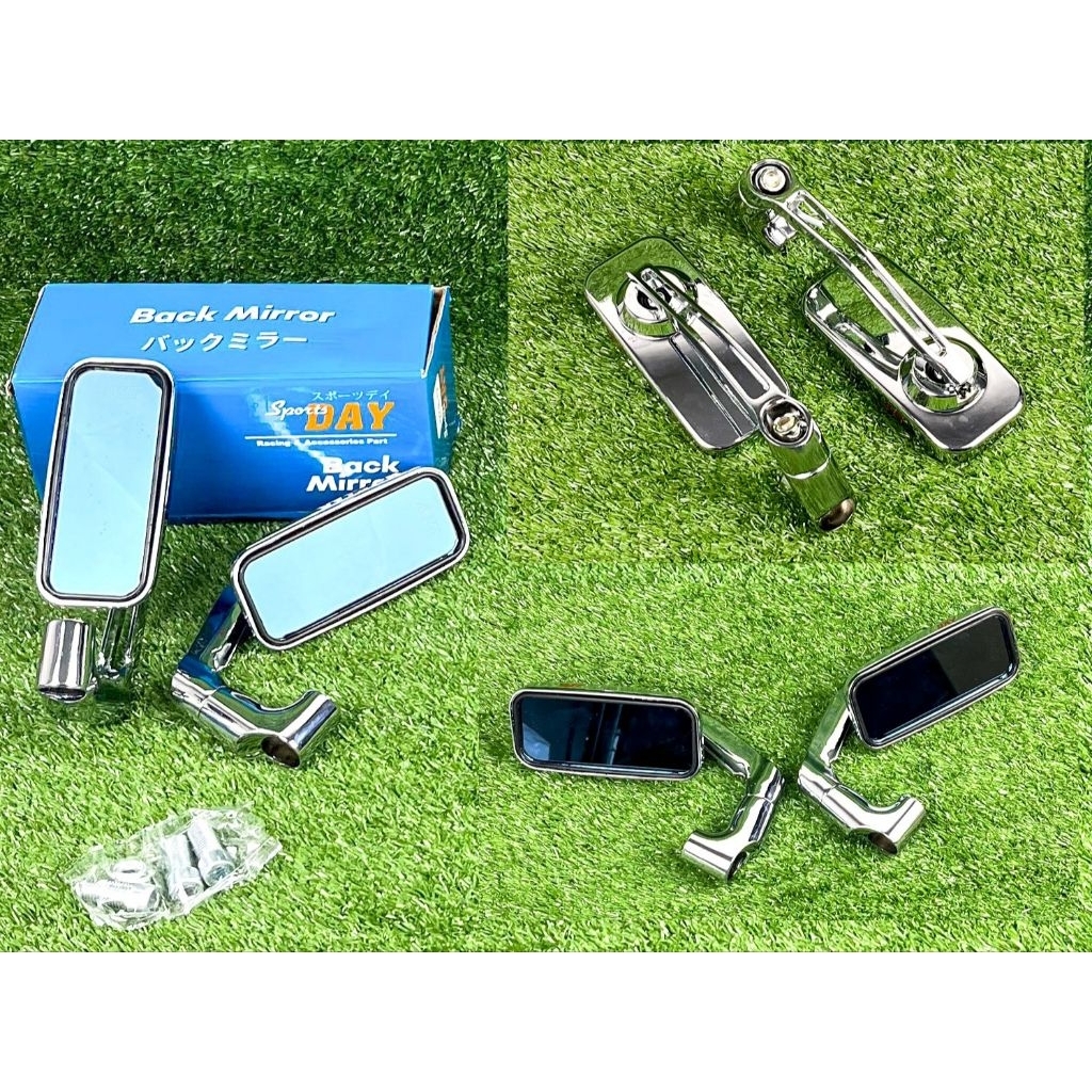 Spion Tanduk SportsDAY Oval Model Daytona Spion ZX Kotak Universal Drat 12