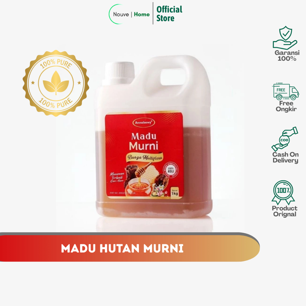 

MADU MURNI ANNABAWY - madu hutan multiflora | 1 kg original 100% | alami tanpa campuran & kaya manfaat