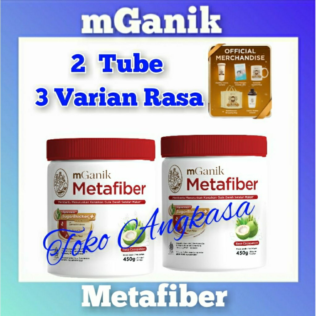 MGANIK METAFIBER 2 TUBE SUPLEMEN SERAT DIABETES METAFIBER ORIGINAL