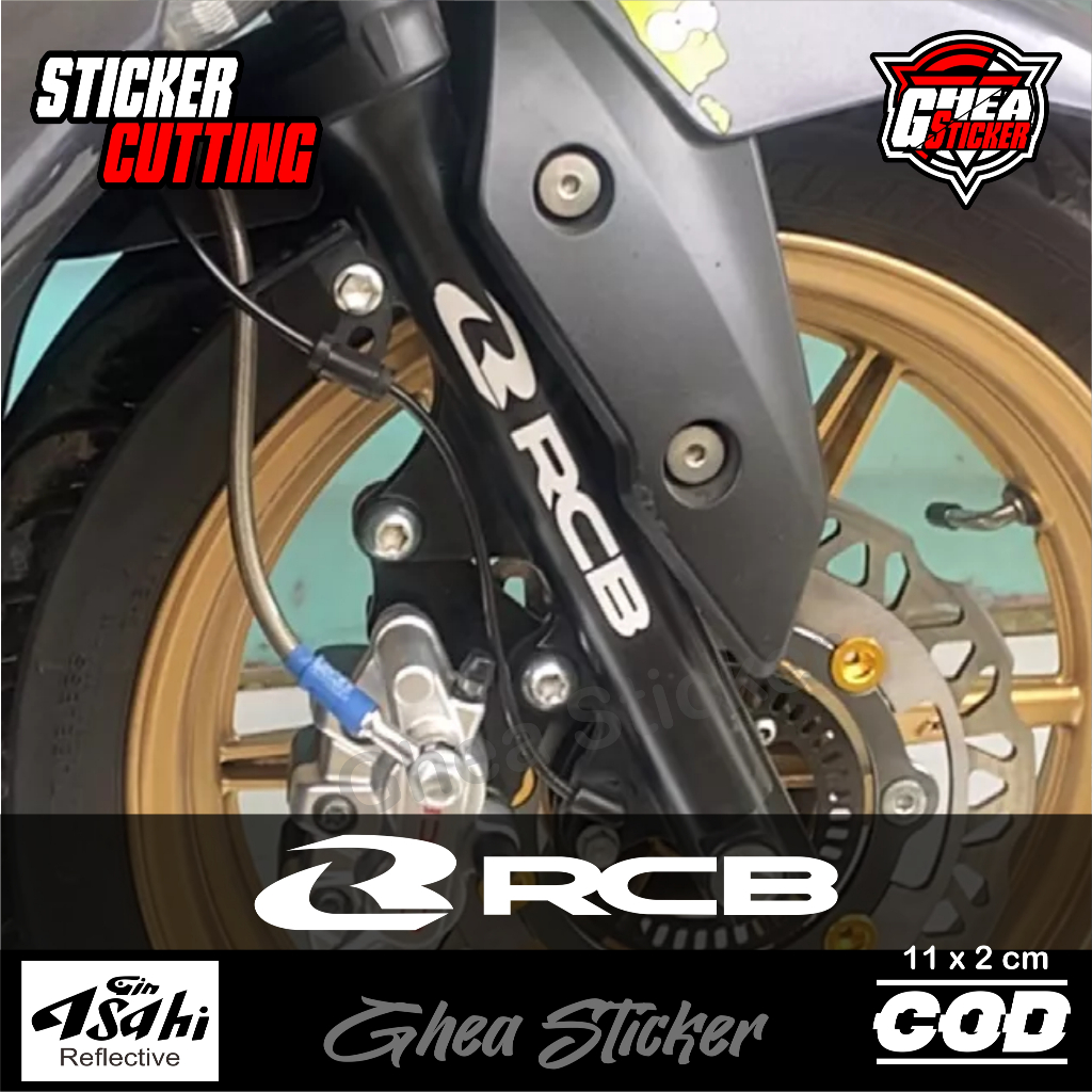 Sticker RCB Cutting - Stiker RCB - Sticker Shock Depan RCB
