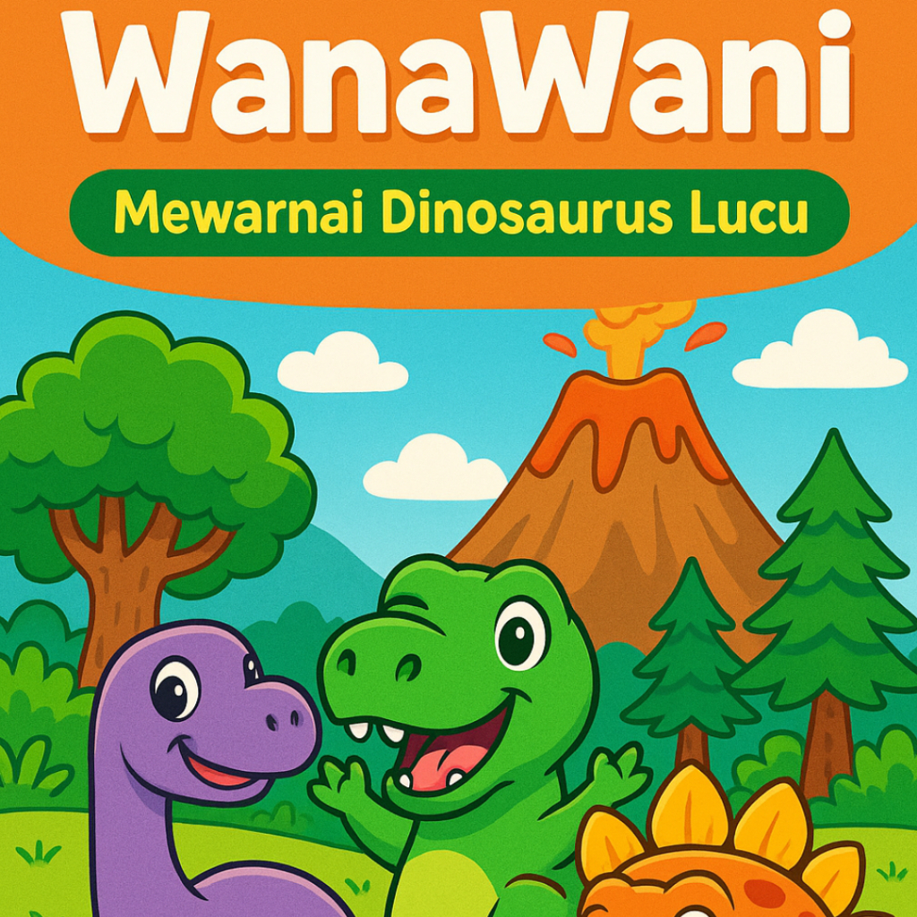 

Kertas Mewarnai Anak Tema Dinosaurus Lucu Rp500 Per Lembar Minimal 10 Lembar