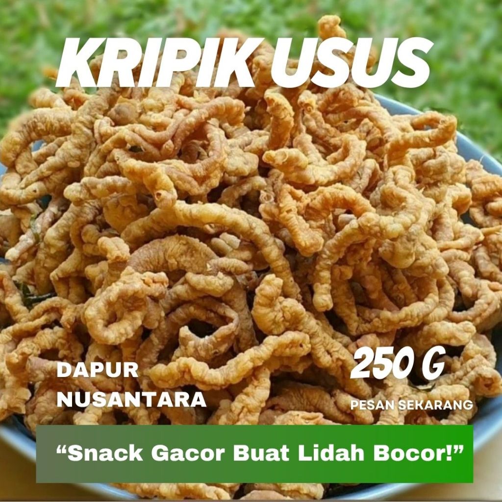 

Kripik Usus Snack Gacor Buat Lidah Bocor 250g