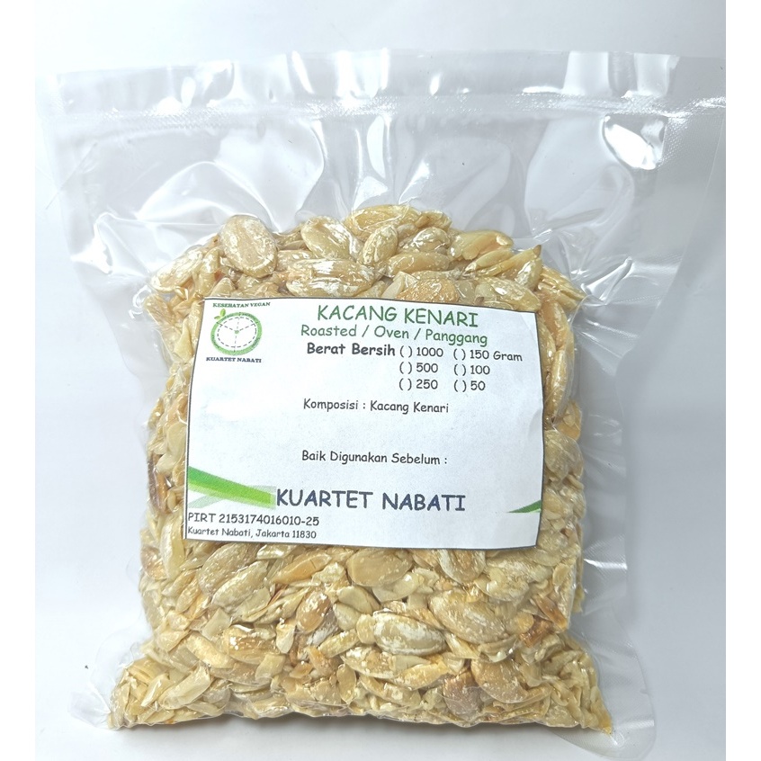 

250gr Roasted Kacang Kenari/ Pili Nuts VAKUM Oven - Panggang - Matang Packing Dus + Buble (TIDAK UTUH, MUDAH PECAH, tidak bisa retur)