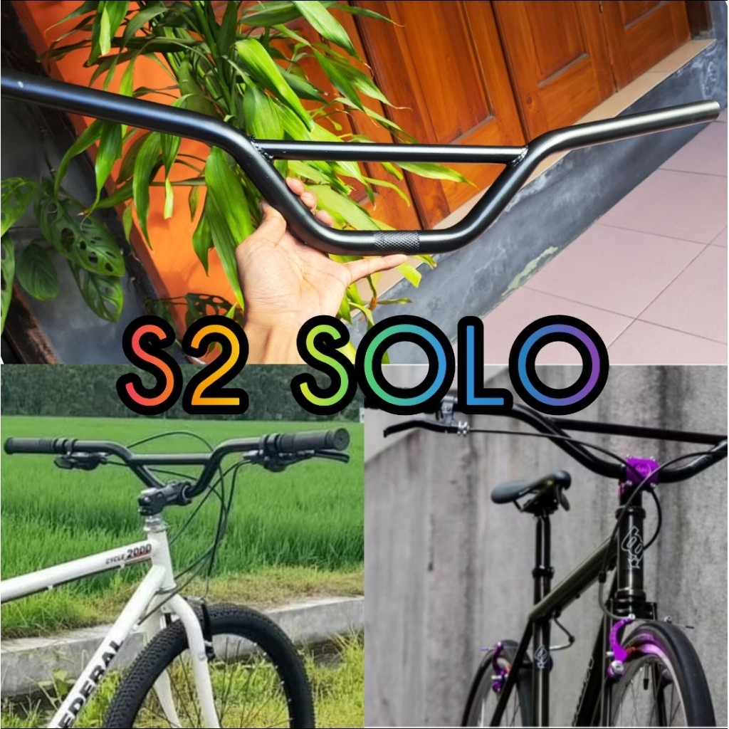 sunrise bar handlebar commuter bike sepeda federal mtb bmx