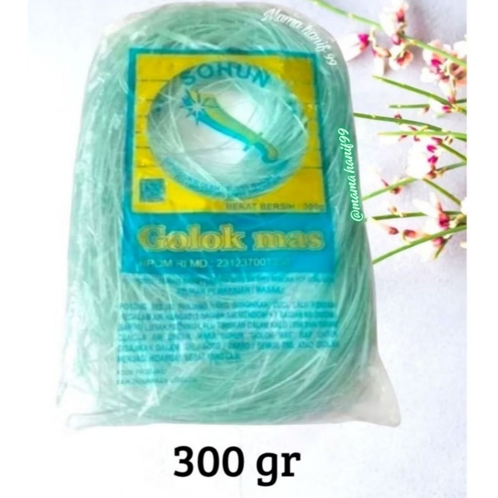 

MIE SOHUN SUUN SOUN cap Golok mas 300 gr Suun Mie Bakso Soto