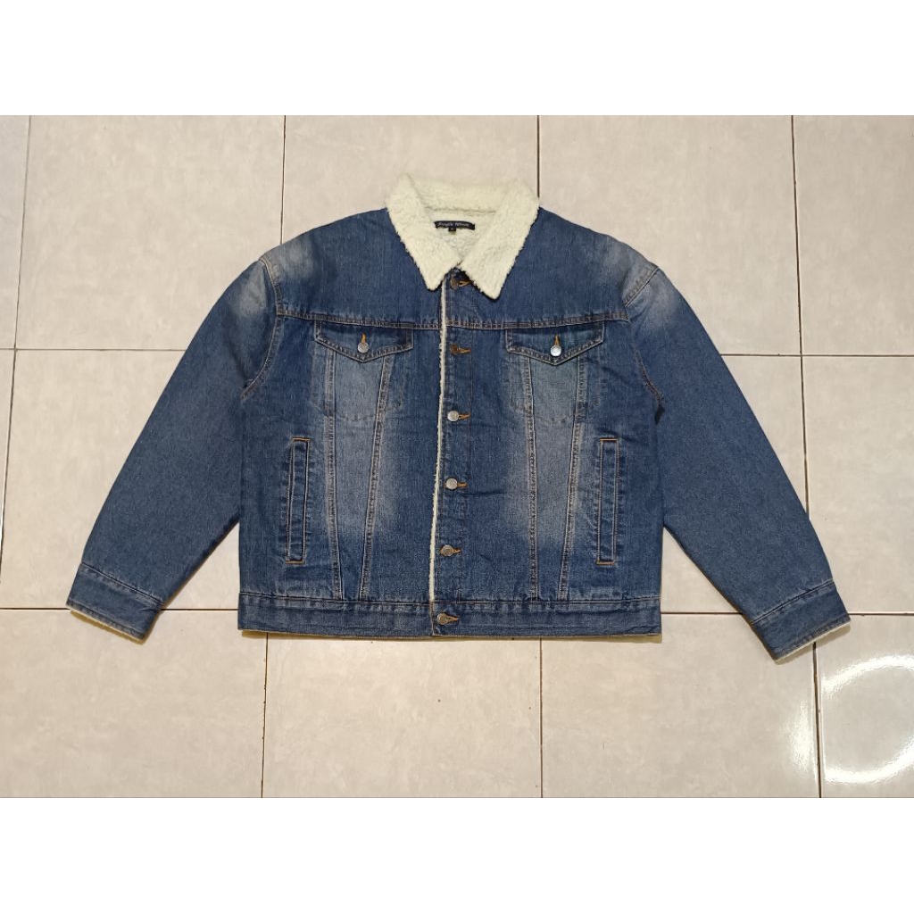 Sherpa Denim Jacket Jungle Storm