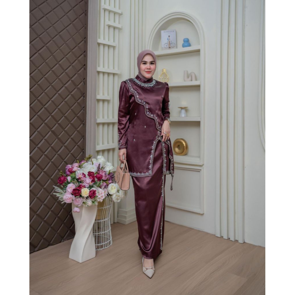 STELAN BAJU KURUNG WANITA // SET BAJU KURUNG MELAYU // BAJU KURUNG MODERN // BAJU LEBARAN