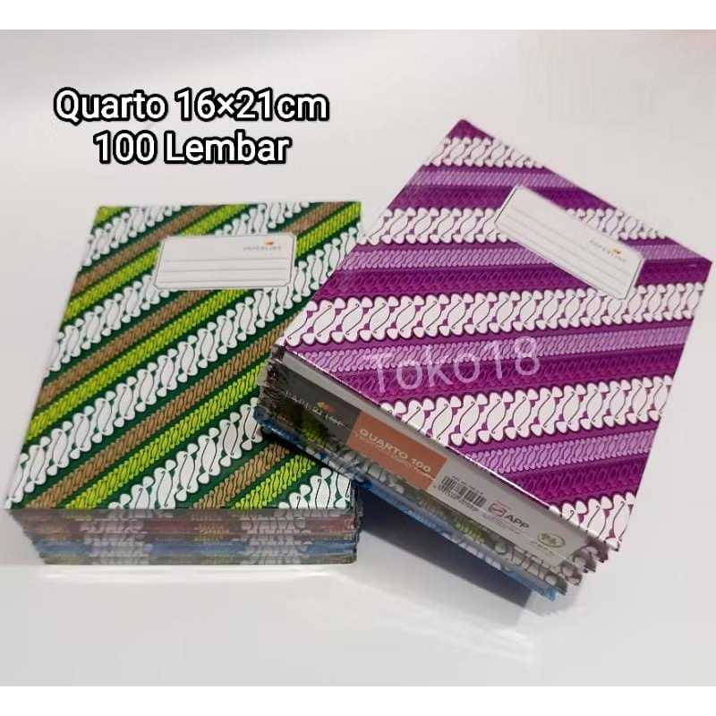 

1 Pak Buku Hard Cover Quarto PAPERLINE 100 Lembar(Isi 5 Buku) / Buku Hard Cover