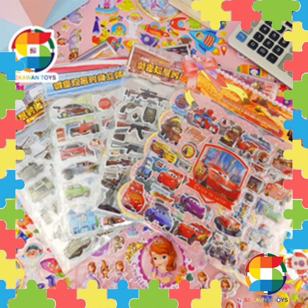 

Sticker 3D JUMBO Karakter / Sticker Waterproof / Stickers Aesthetiic Stiker Jurnal 21915-4