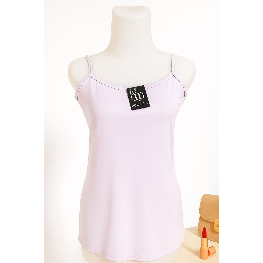 MDmode tanktop tali kecil wanita putih Jumbo