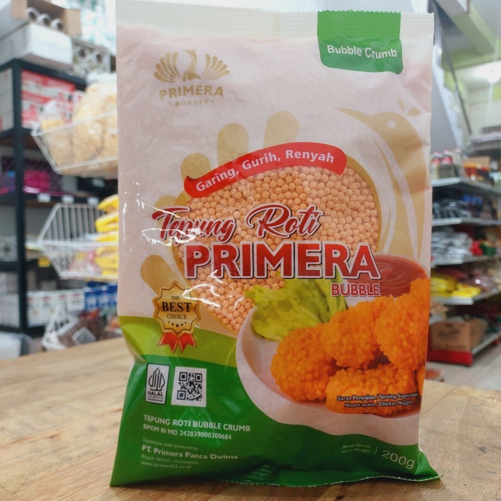

BUBBLE CRUMB PRIMERA / TEPUNG PANIR BUBBLE 200 GR