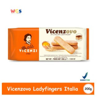 

Vicenzovo Ladyfingers Italia 200g – Biskuit Lembut Tradisional untuk Tiramisu & Aneka Dessert