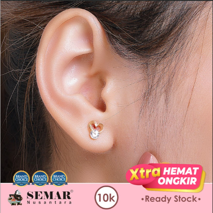 Anting Tindik Emas Lovena Gold 10K Semar Nusantara