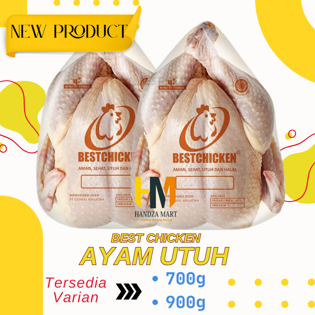 

Best Chicken Ayam Potong Utuh Frozen 700g & 900g