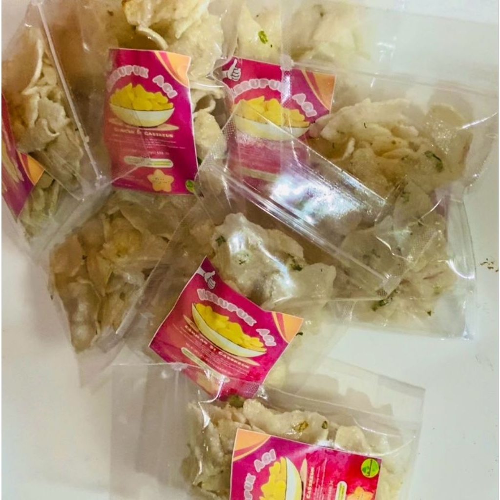 

Kerupuk Aci-Kerupuk Opak Aci Cemilan Gurih Rasa Original Mantap