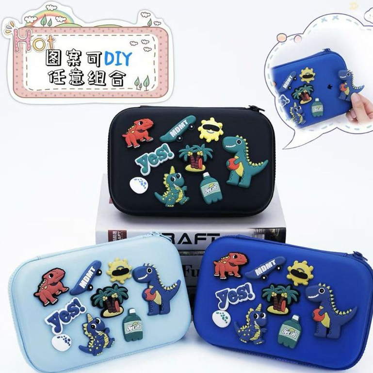 

Tempat Pensil Pop Up DIY Motif Dinosaurus DD606 Soft Pencil Case Besar