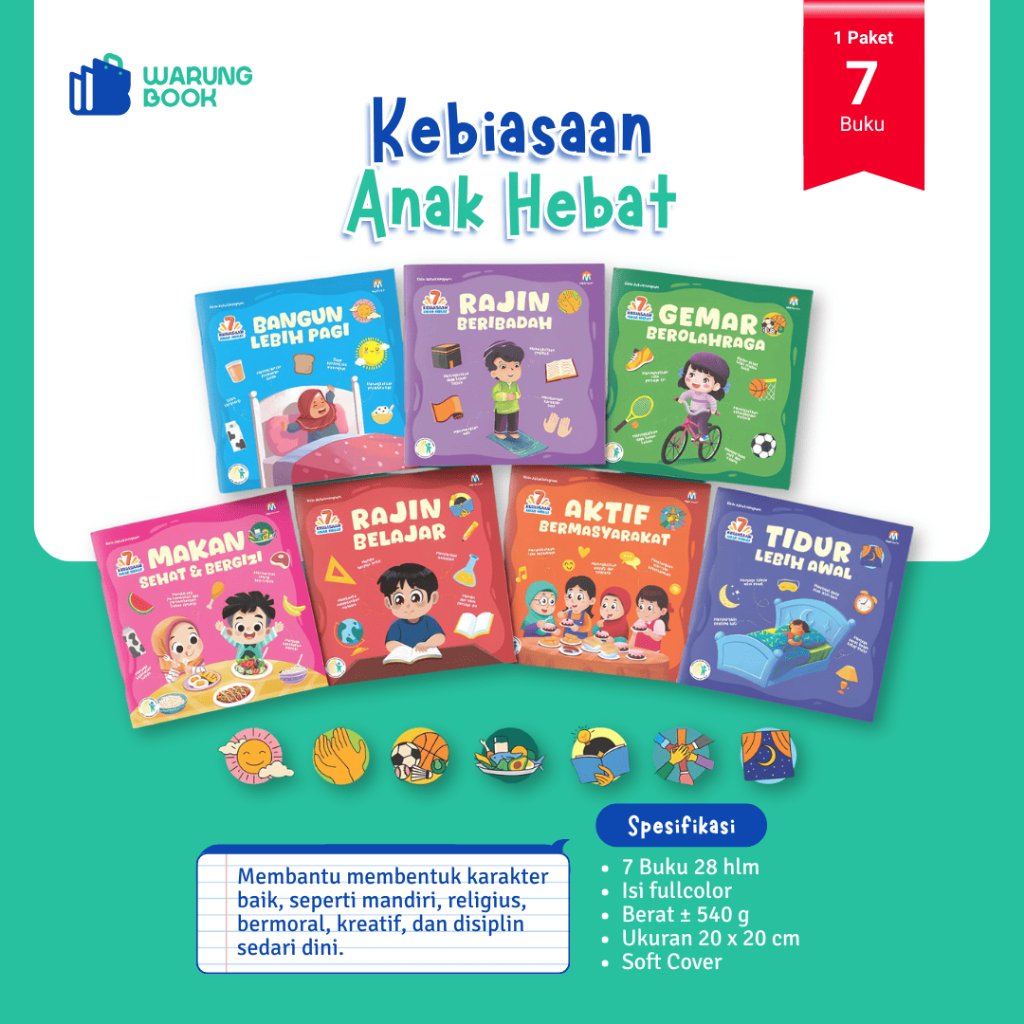 Ziyadbooks Official Buku Adab Dan Akhlak 7 Kebiasaan Anak Indonesia Hebat Islami Muslim PAUD TK SD Z