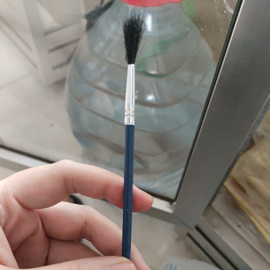 

kuas lukis ujung bulu hitam