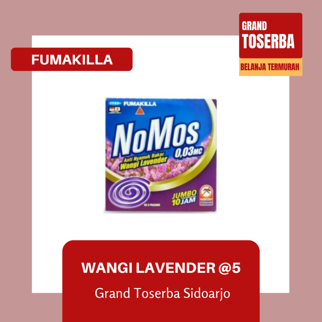 NOMOS OBAT NYAMUK BAKAR @5 PASANG / 10 JAM PERLINDUNGAN / ANTI NYAMUK