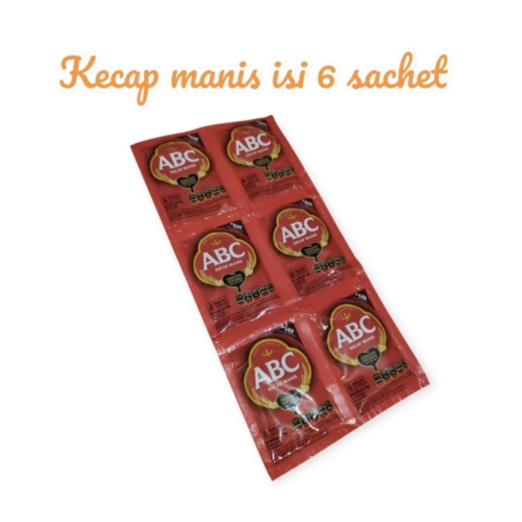 

kecap manis isi 6 sachet