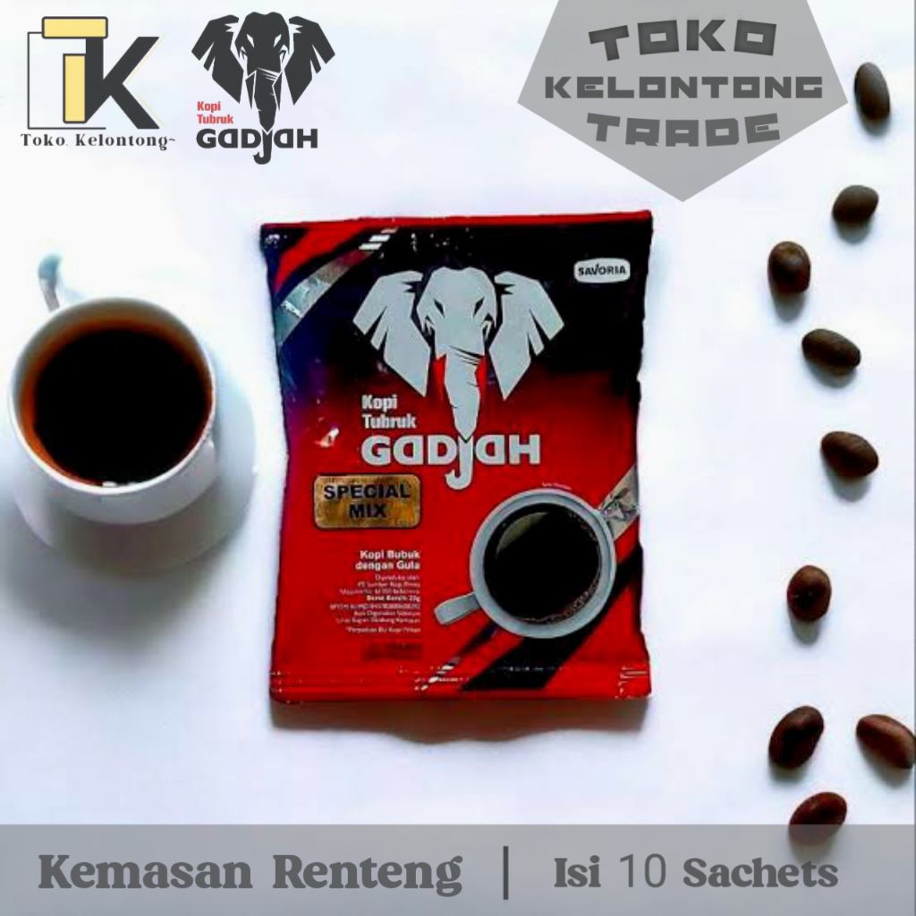 

Kopi Gadjah Special Mix 1 Dus isi 12 x 10 RTG