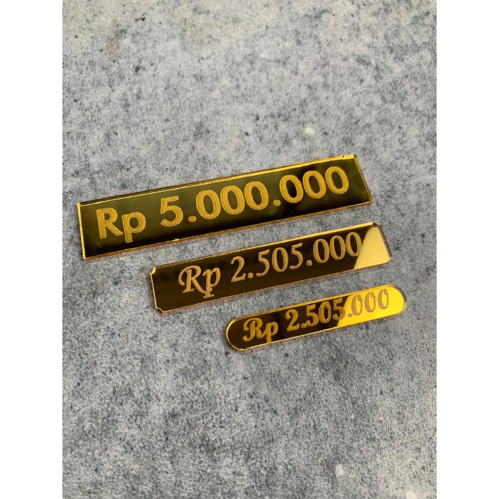 Dekorasi Akrilik Custom / Nama Mahar Emas Gold / nama akrilik / huruf akrilik mahar