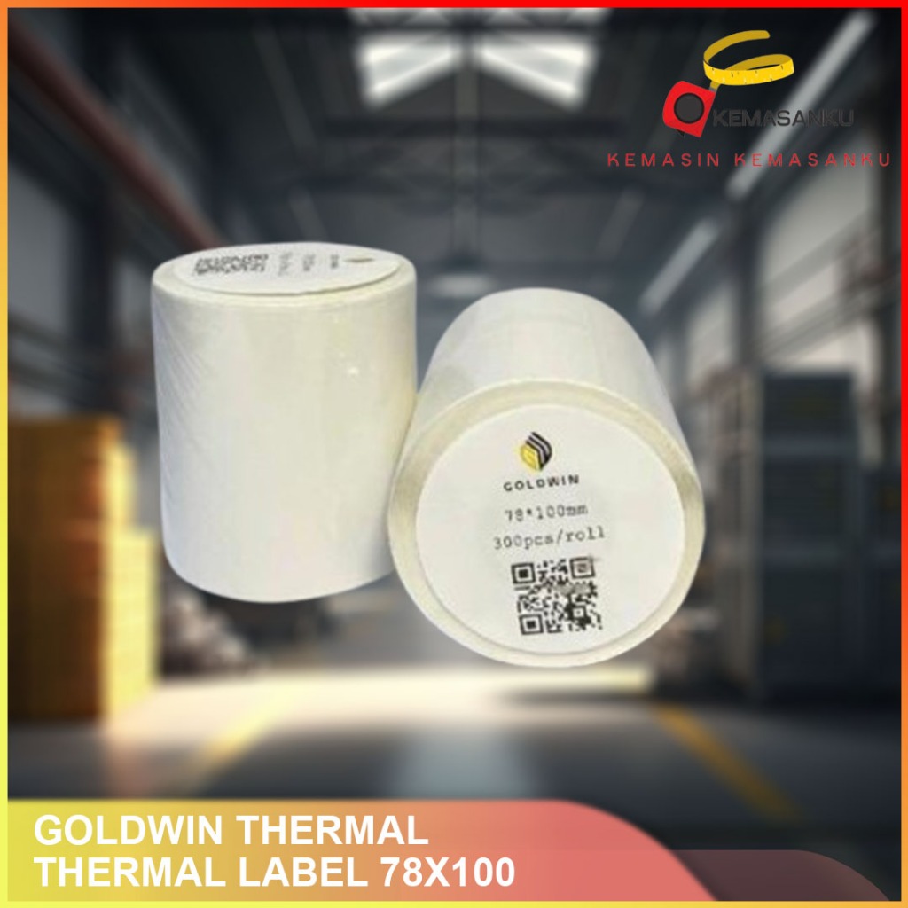 [GOLDWIN] RESI THERMAL LABEL 78X100 ISI 300 PCS STICKER THERMAL LABEL RESI