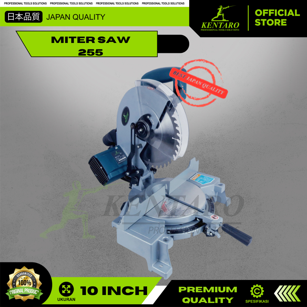 Mesin Gergaji Miter Mesin Potong Miter Saw 255 Kentaro Japan Qulity