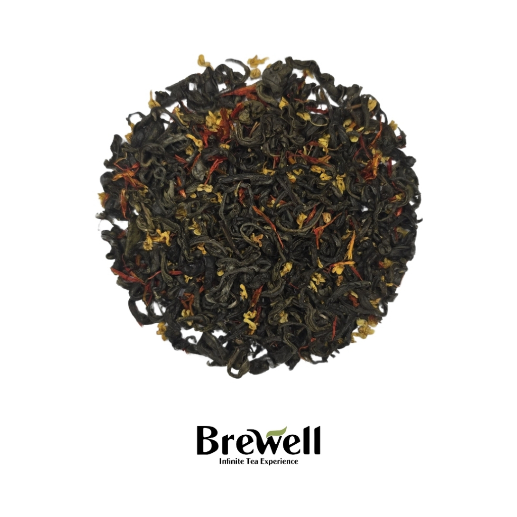 

[BREWELL] KEMASAN BESAR Imperial Garden Loose Tea 250gr - 500gr | Campuran Teh Hijau, Teh hijau, Osmanthus, Safflower | Teh Herbal Premium