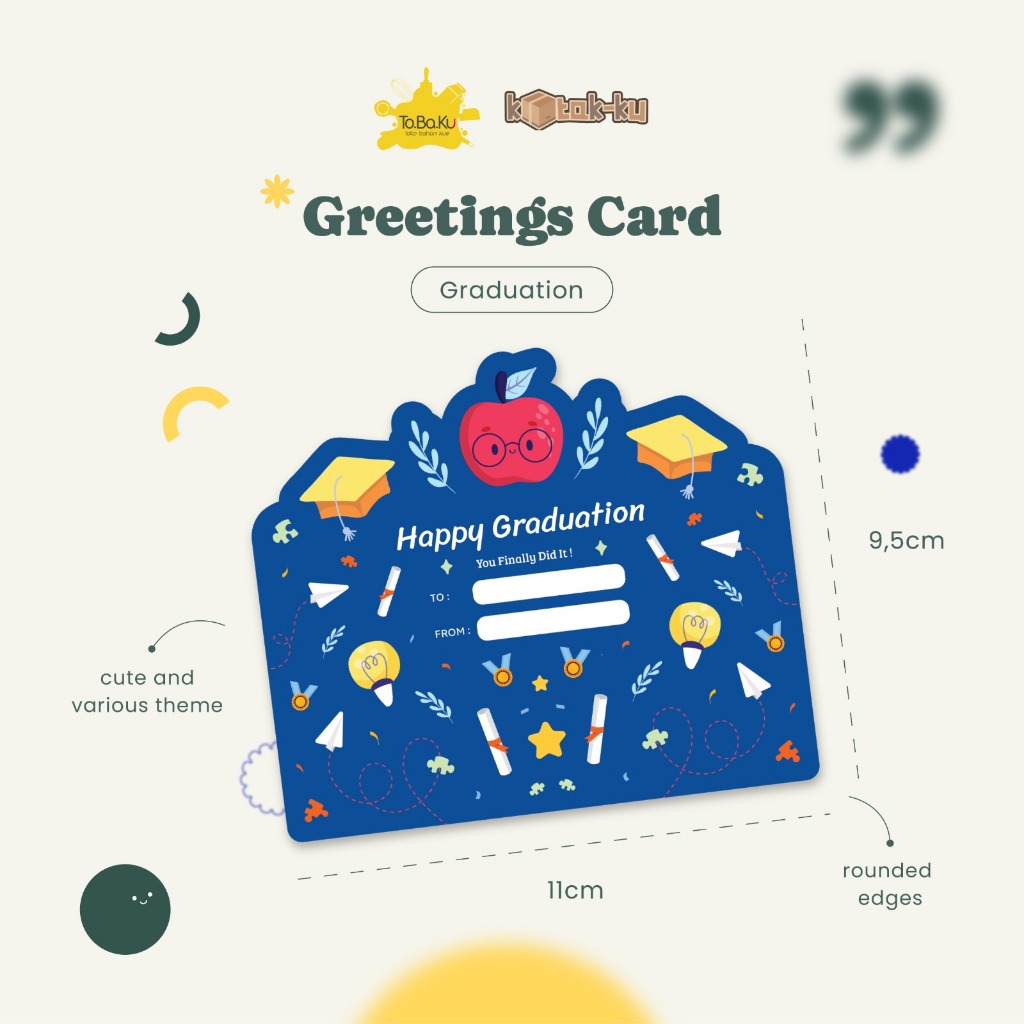 Kotak-ku Greeting Card Happy Graduation