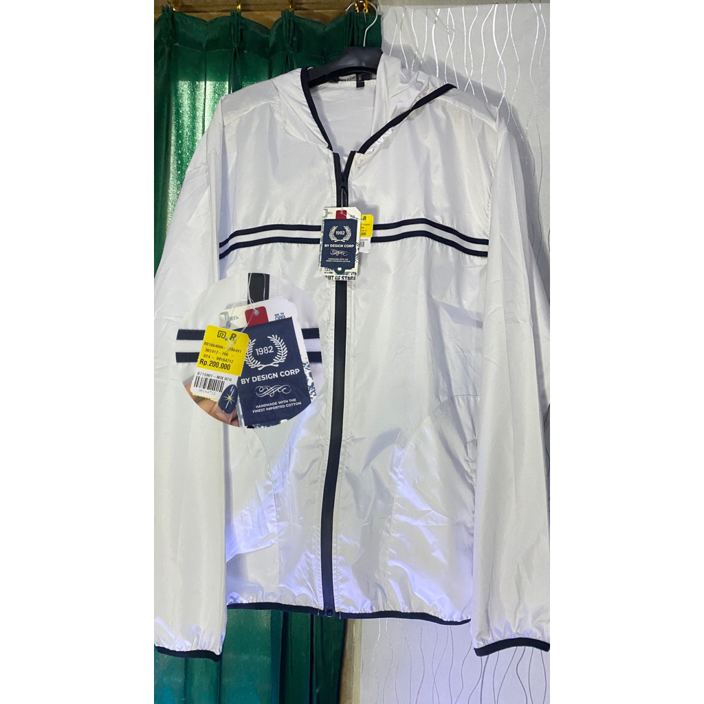 jaket parasut by design corp size XL