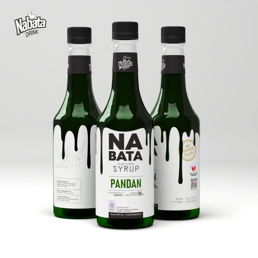 

Sirup Rasa Pandan Nabata Drink 760 ML | Daun Pandan - Syrup Pandan for Coffee 760 ML