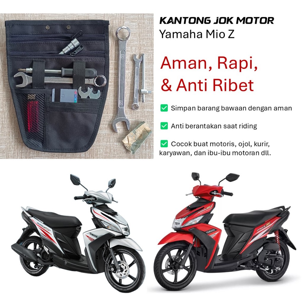 braitmoto Tas Bagasi Kantong Jok Motor Yamaha Mio Z