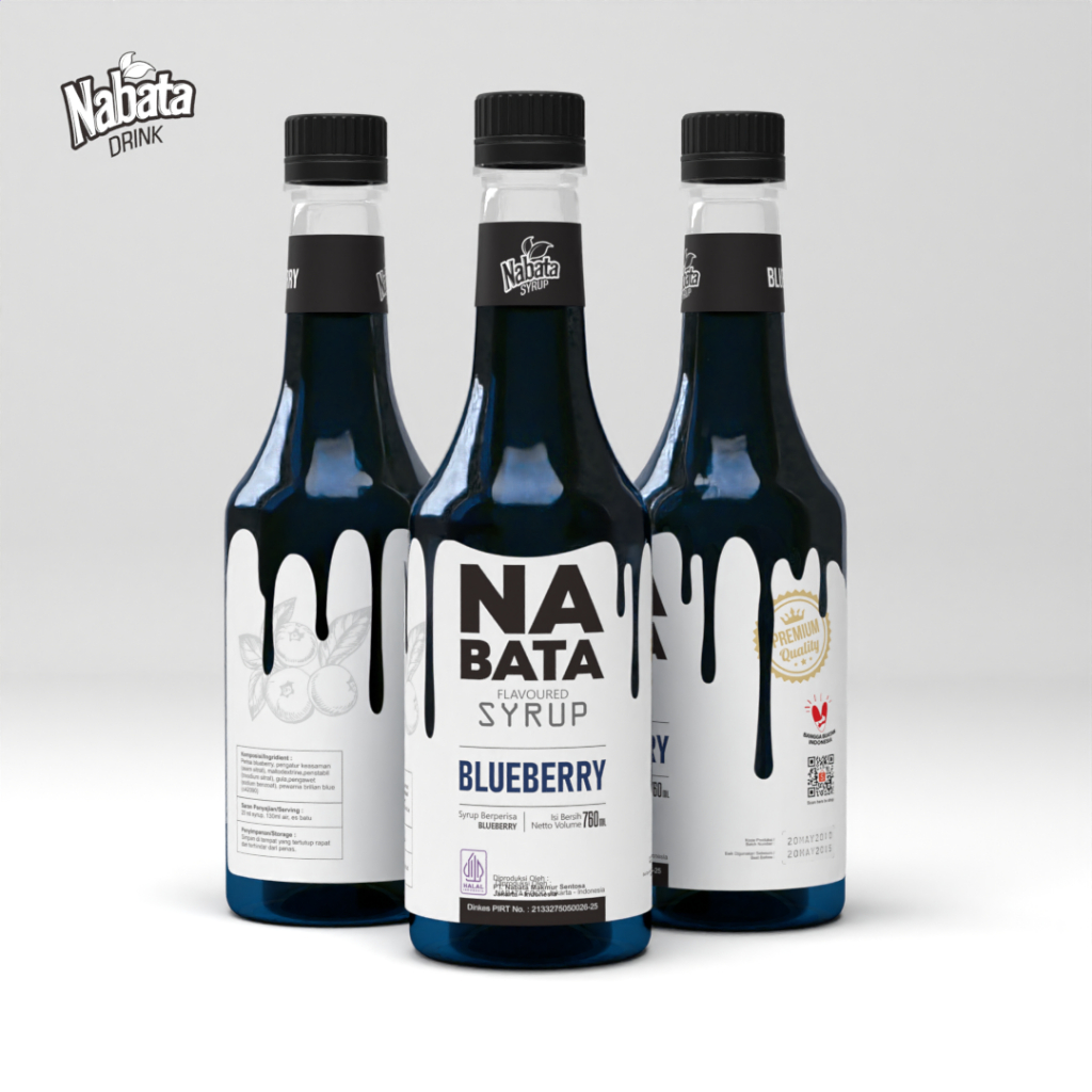 

Sirup Blueberry Premium 760ml Nabata Drink - Syrup Blueberry Untuk Dessert Cafe Restauran
