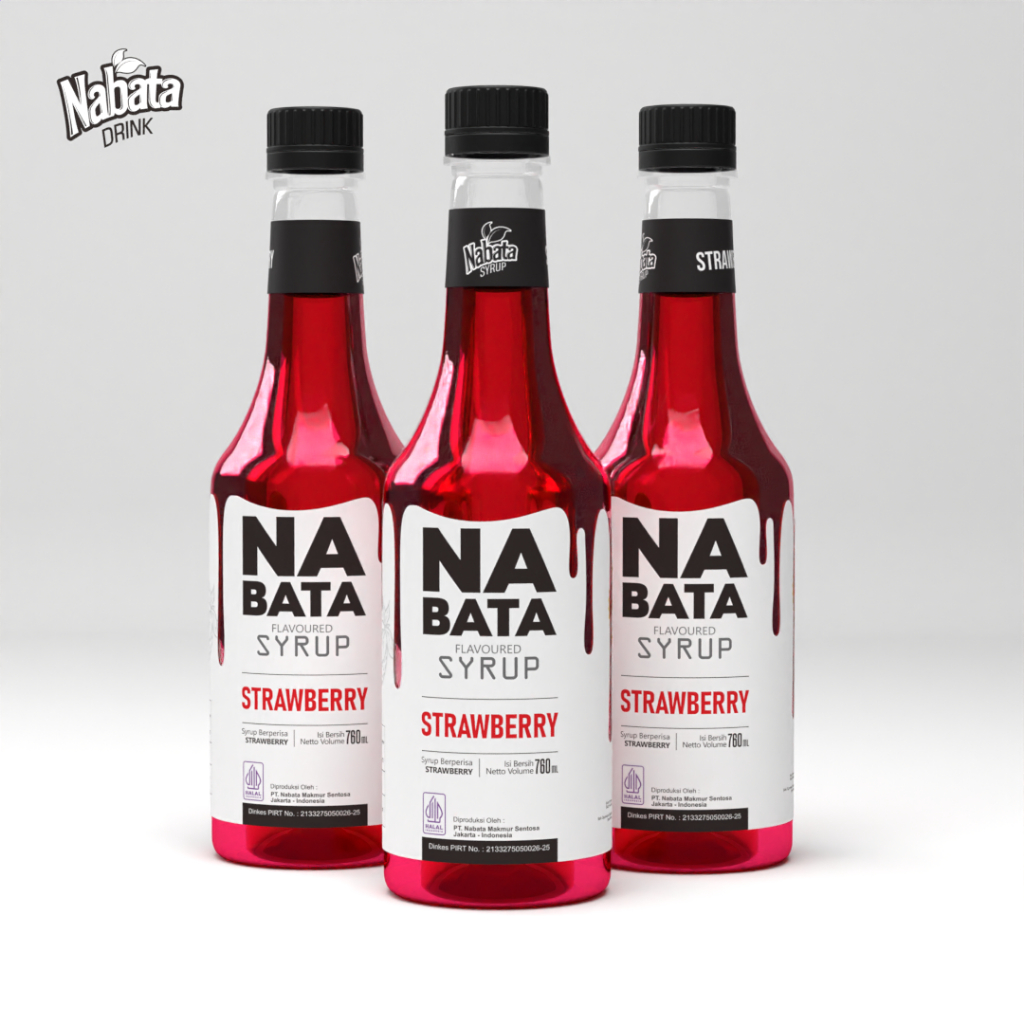 

Sirup Strawberry Premium 750 Ml Nabata Drink - Syrup Strawberry Ala Cafe Hotel Restauran Coffee Shop